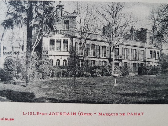 CARTES POSTALES ANCIENNES Château du Marquis de Panat à l’Isle-Jourdain
